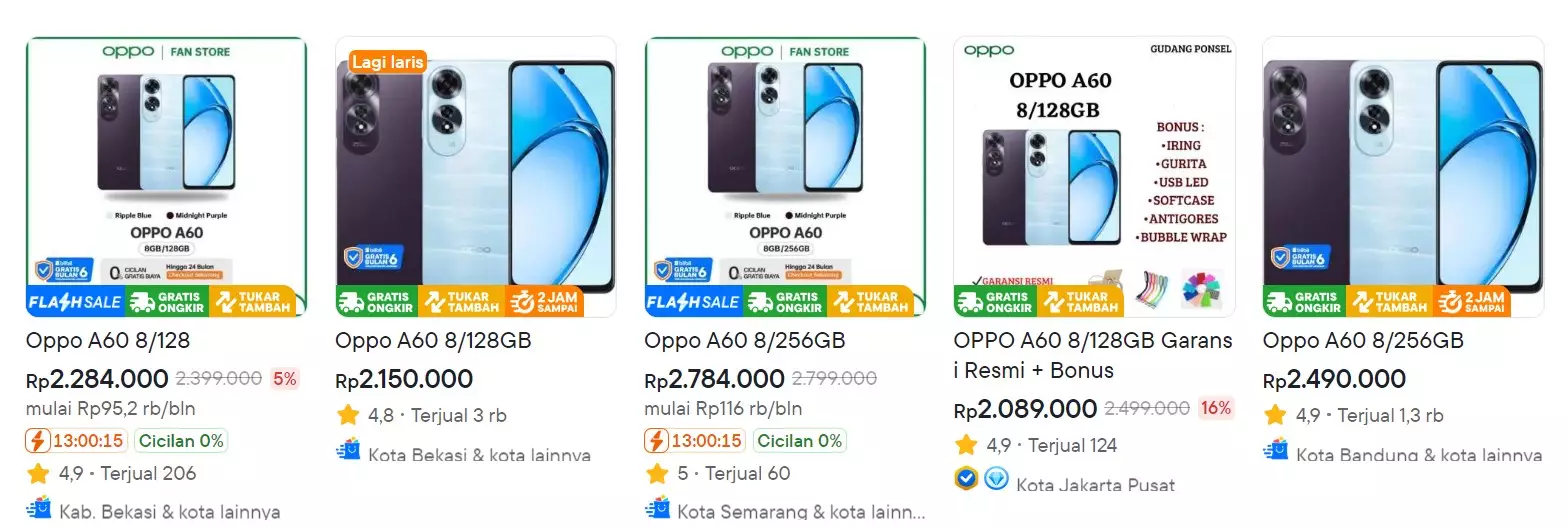 harga oppo A60